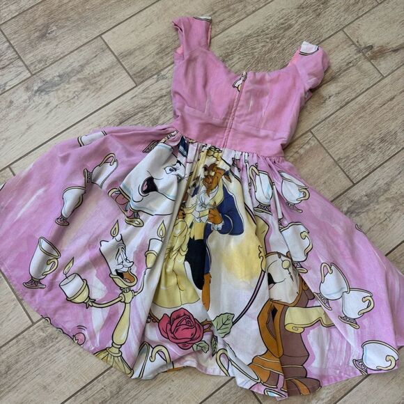 Beauty and the Beast Handmade Vintage Sheet Dress Size 0 - Picture 2 of 2